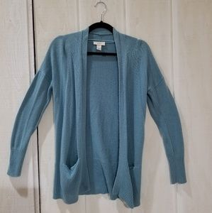 Loft Teal Cardigan with Pockets